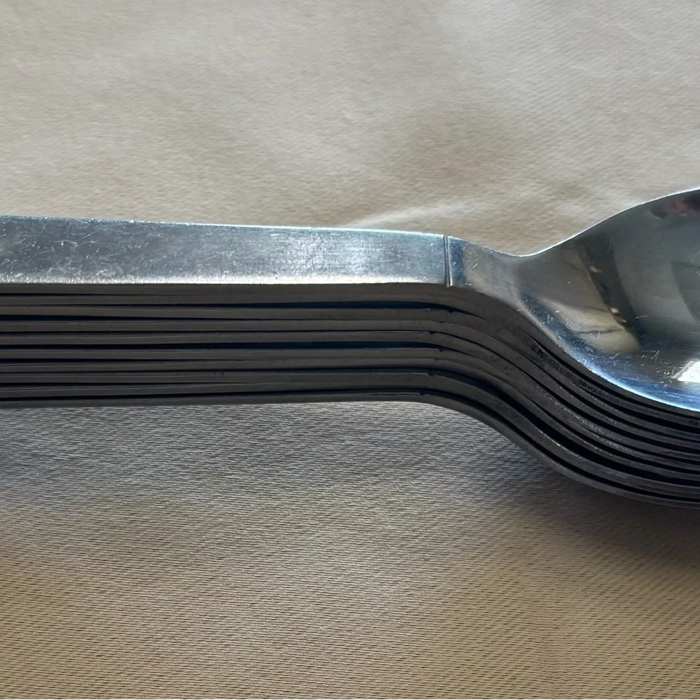 10‎ Delco Stainless Steel Dinner Dessert Spoons Everyday Dining Utensils
